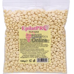 Ceara epilat traditionala elastica film cu ciocolata alba, Epilat Pro, 100 g, art 1734